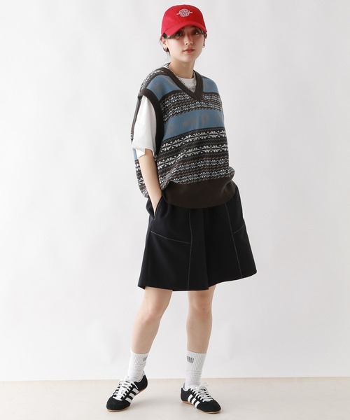 mame ジャガードフラワー　ニット　ベスト　トップス ASEEDONCLOUD｜フラワージャガード ニット ベスト “Flower Jacquard
