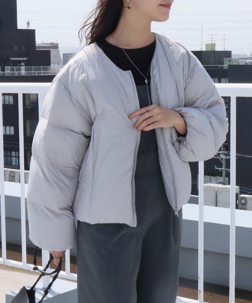 「libelle more」 「MARBLEWALTZ」ダウンジャケット L モカ レディース_画像6