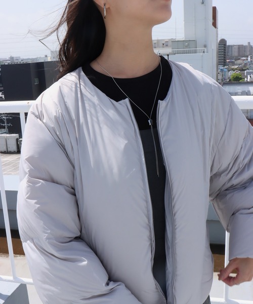 「libelle more」 「MARBLEWALTZ」ダウンジャケット L モカ レディース_画像7