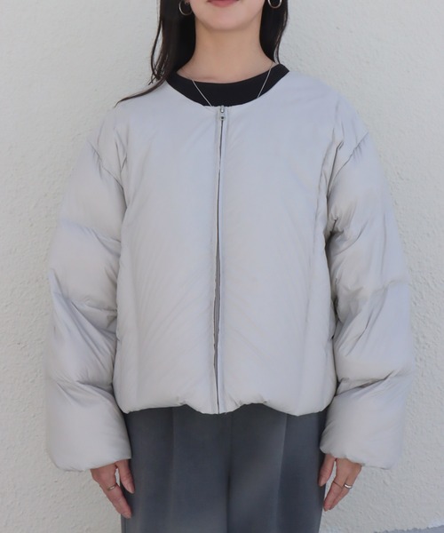 「libelle more」 「MARBLEWALTZ」ダウンジャケット L モカ レディース_画像8