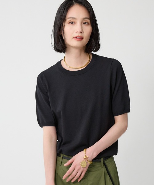 tシャツ ファインゲージニットT レディース