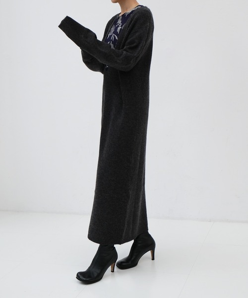 AKTE タイトニットワンピース AKTE タイトニットワンピース □タイトニットワンピース ブラック