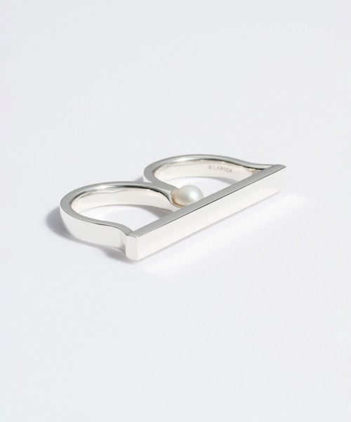 lambda ラムダ　シルバー　ダブルフィンガーリング シルバー ダブルフィンガーリング｜リング｜LAMBDA(ラムダ) ジュエリー