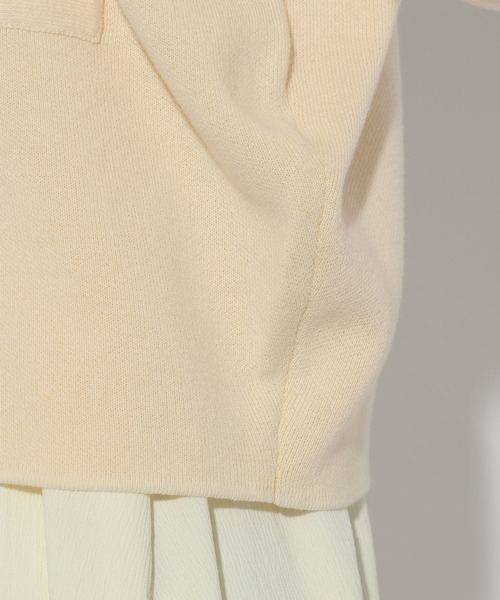 Elura カーディガン ダブルフェイスボタンカーディガン/324912