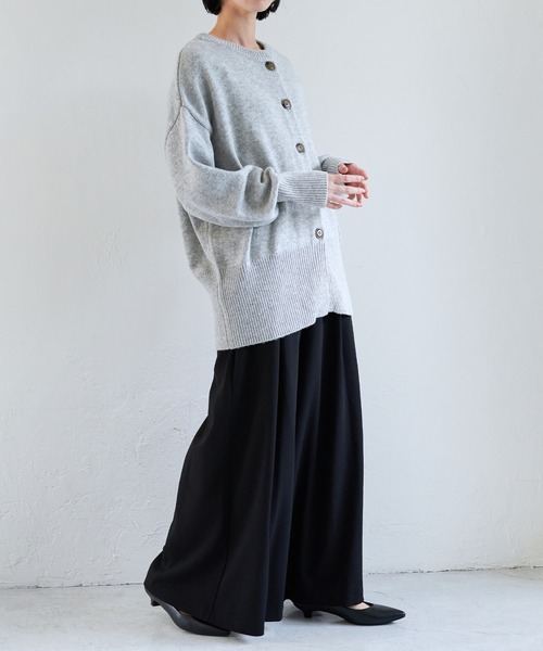 「for/c」 ニットカーディガン L ブルー レディース_画像2