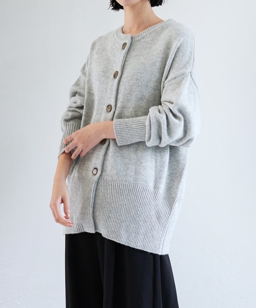 「for/c」 ニットカーディガン L ブルー レディース_画像3