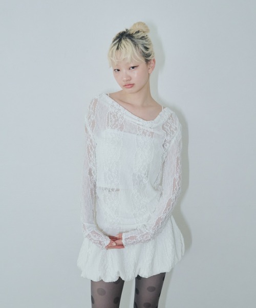 スカート S strap balloon skirt スカート Theredthread S strap balloon skirt black THEREDTHREAD】S