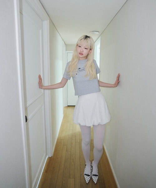 Smyeon スカート Lace balloon skirt/レースバルーンスカート