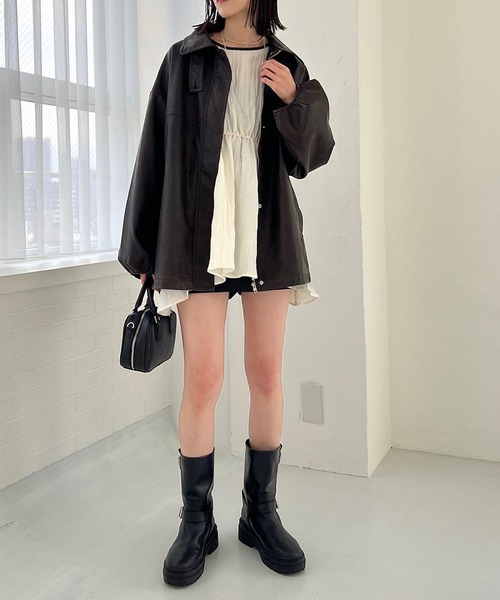 「mystic」 ブルゾン 1 ブラウン レディース_画像3