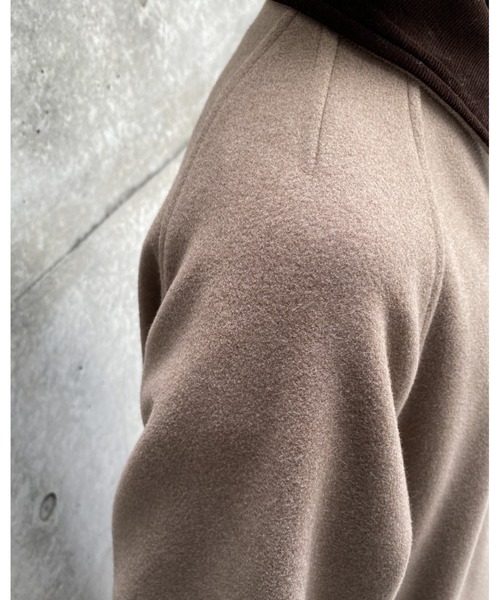 [MLI'A] пальто с отложным воротником M мокка женский 