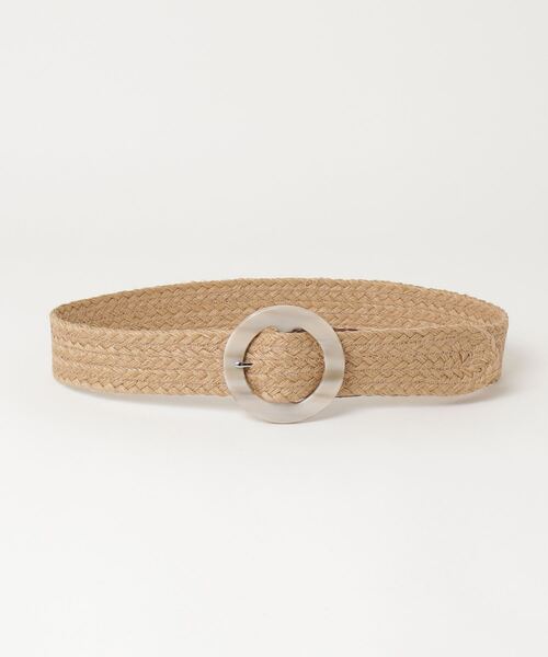 LAUREN RALPH LAUREN/ウーブン フェイクホーンバックル ベルト LAUREN RALPH ベルト ウーブン ジュート フェイクホーンバックル