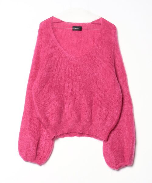 G.V.G.V.（ジーヴィージーヴィー） Vネックニット X-SMALL ピンク