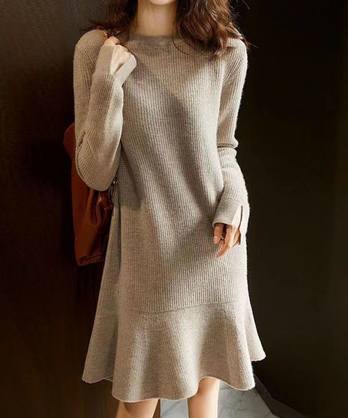 「gossip！ロサンゼルス」 ニットワンピース FREE レッド レディース_画像5