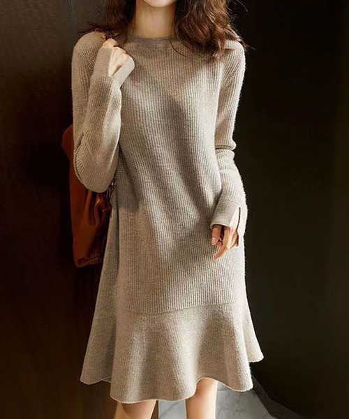 「gossip！ロサンゼルス」 ニットワンピース FREE レッド レディース_画像9