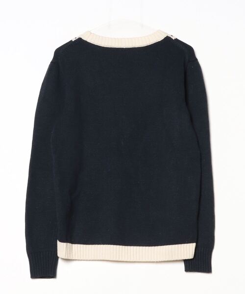 「A(LeFRUDE)E」 長袖ニット M ネイビー メンズ_画像2