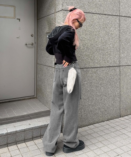 Bess Nyc Knee スタッズ ダメージ デニム Bess Nyc Knee スタッズ ダメージ デニム BESS NYC(ベスニューヨーク