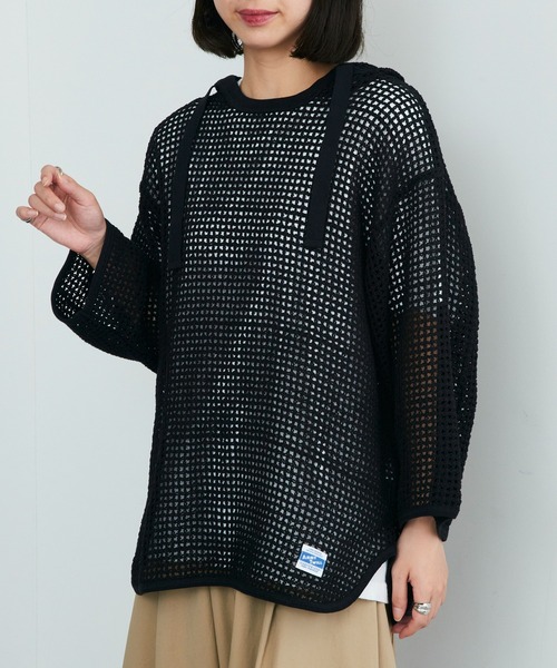 【ARMY TWILL】メッシュフーディ　黒 セール】《追加》【ARMY TWILL/アーミーツイル】Cotton Mesh