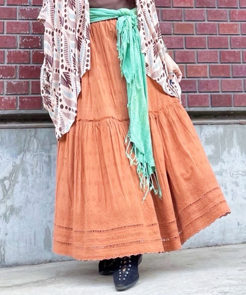 ロング スカート 「チャイハネ」ボホアンシフリー刺繍スカート | チャイハネ | 02