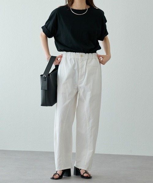 pual ce cin チノパン ウエストポイント カーブシルエットパンツ