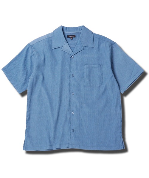 JIGGYS SHOP（ジギーズショップ） シャツ 楊柳 ドライタッチ オープン