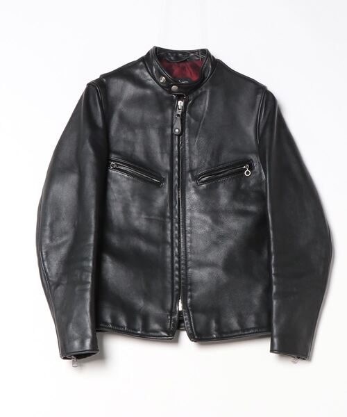 Schott N.Y.C（ショット） 「schott」 レザーブルゾン 34 ブラック