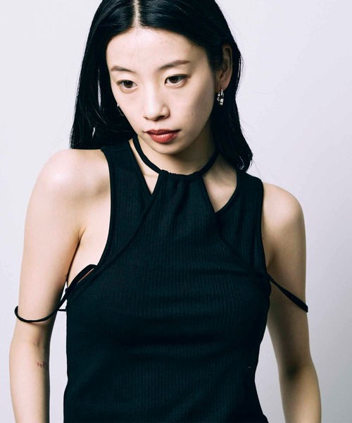 led.tokyo タンクトップ ノースリーブ 「led.tokyo」HAULTERNECK TANK