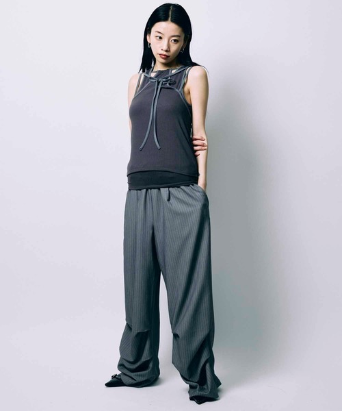 led.tokyo タンクトップ ノースリーブ 「led.tokyo」HAULTERNECK