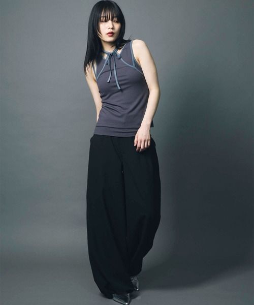 led.tokyo タンクトップ ノースリーブ 「led.tokyo」HAULTERNECK