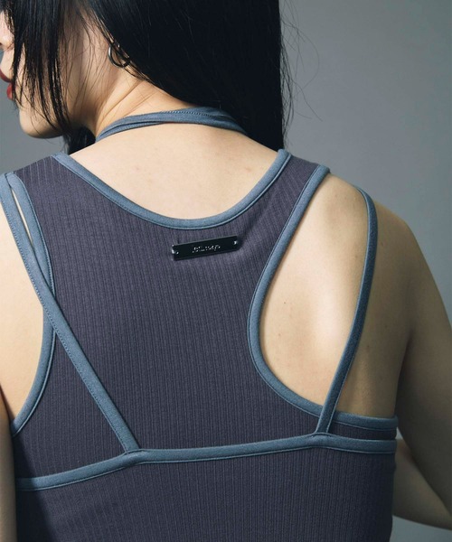 led.tokyo タンクトップ ノースリーブ 「led.tokyo」HAULTERNECK