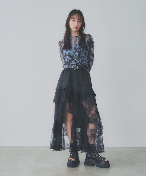 アシメフリルスリットスカート(HARE) HARE｜アシメフリルスリットスカート | Rakuten Fashion(楽天