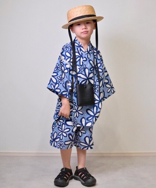 CIAOPANIC TYPY 浴衣 「KIDS」らくらく甚平 キッズ 子供 男の子