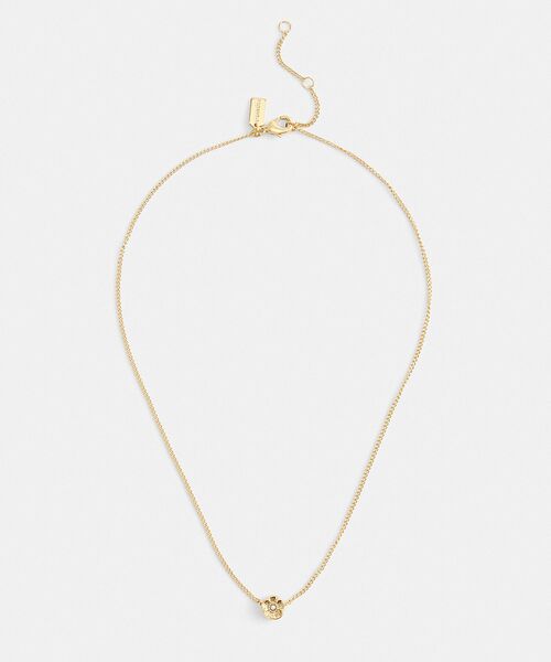 COACH ネックレス ティー ローズ ペンダント レディース