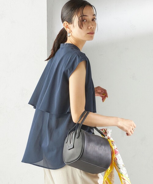 SHIPS for women / シップスウィメン 〈手洗い可能〉シアー トリコット フレア ヨーク ノースリーブ ブラウス SHIPS ブラウス シャツ 「手洗い可能」シアー トリコット フレア