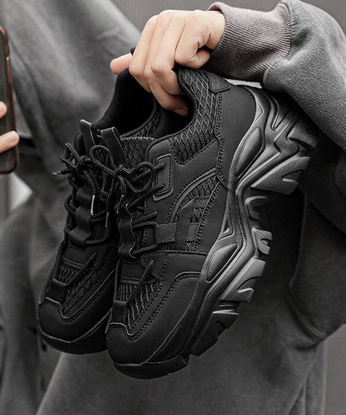 厚底ブラックスニーカー shoes365 スニーカー 「SHOES 365」厚底スニーカー メンズ : ZOZOTOWN