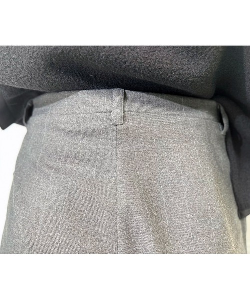 スラックス パンツ グリッターストライプサルエルパンツ レディース