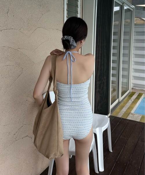 lawgy(ラウジー) 水着 pattern arrange ribbon swimwear lawgy(ラウジー) 水着 pattern arrange ribbon swimwear