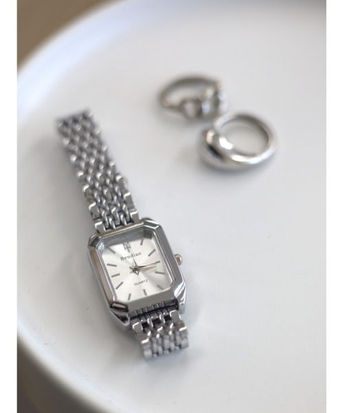 腕時計 スクエア シルバー ウォッチ レディース : ZOZOTOWN Yahoo!店