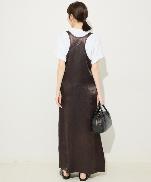 SLOBE IENA（スローブイエナ） ワンピース 「吸水速乾」リキッドサテン