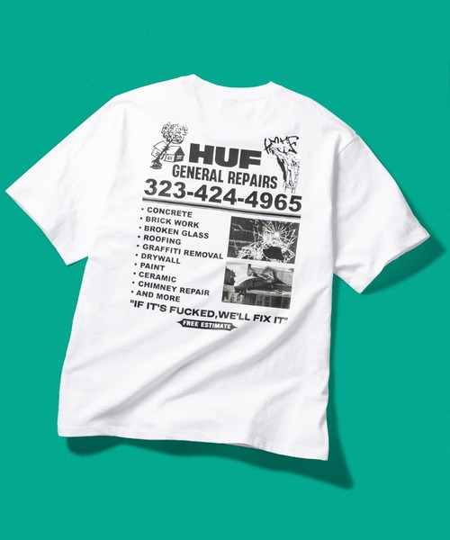 HUF（ハフ） tシャツ GENERAL REPAIRS TEE メンズ レディース 