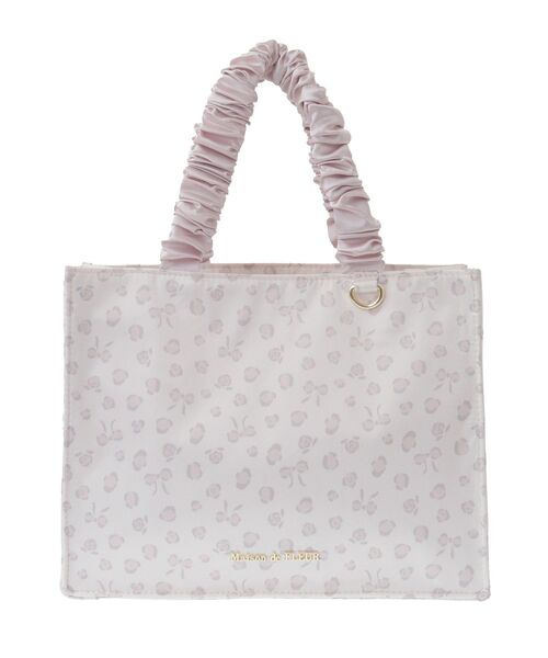 Maison de FLEUR（メゾンドフルール） トートバッグ リボンレオパード