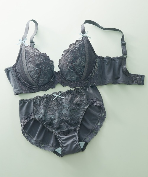 ニッセン（nissen） ブラジャー ショーツセット Jで包む脇高タック入り