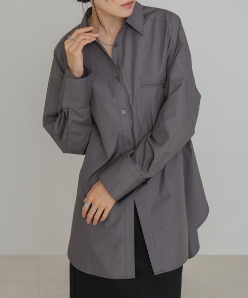 BAB（バブ） ブラウス シャツ ロングシャツブラウス レディース 