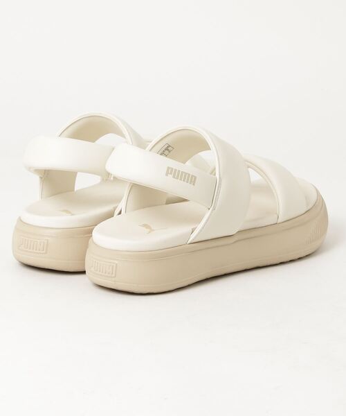「ear PAPILLONNER」 フラットサンダル 25cm ホワイト レディース_画像2