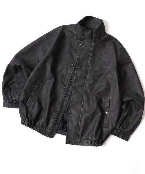 ジャケット・アウター vintage jacket LaL Lazar（ラザル） ブルゾン アウター Vintage Design Synthetic Leather