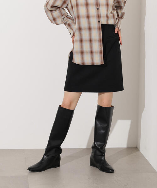 スカート N ビット付チェックスカート | フレアスカート | NOELA OFFICIAL WEB STORE