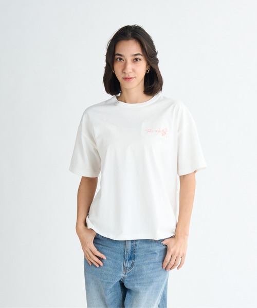 ROXY（ロキシー） tシャツ COLORFUL EMBROIDERY /ロキシーワンポイント