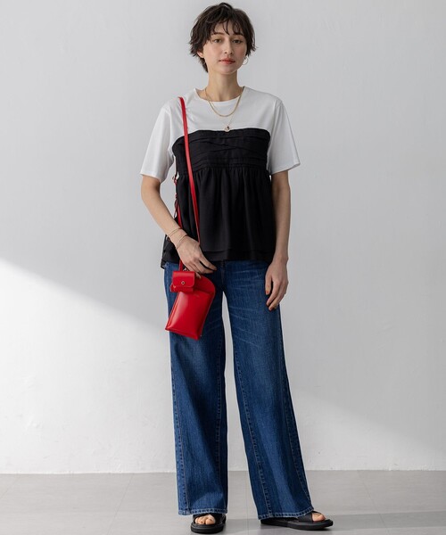 「23区」 半袖カットソー 48 グレー レディース_画像5