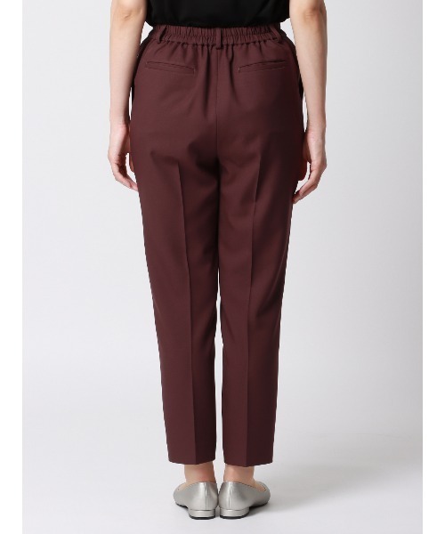 スラックス パンツ CHANTOWA ピンタックテーパードパンツ