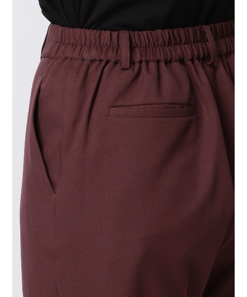 スラックス パンツ CHANTOWA ピンタックテーパードパンツ