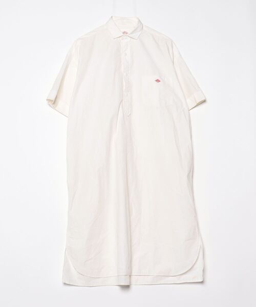 Danton（ダントン） シャツワンピース 36 ホワイト レディース